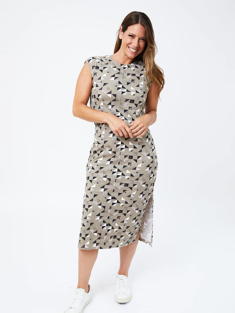 Sasha Shift Dress, Monochrome Quilt