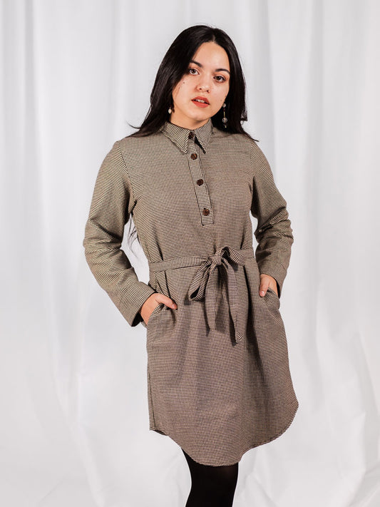 Sonja Shirtdress, Houndstooth