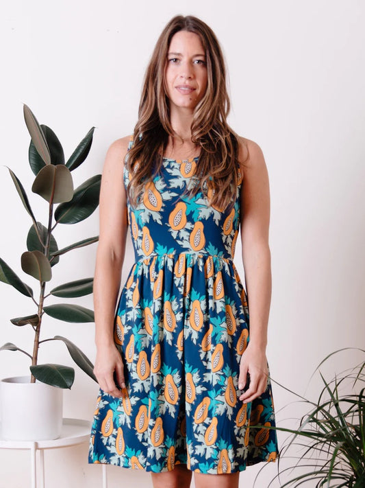 Summer Sonnet Dress, Papaya