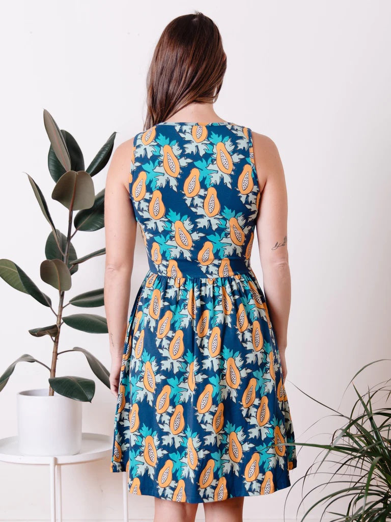 Summer Sonnet Dress, Papaya