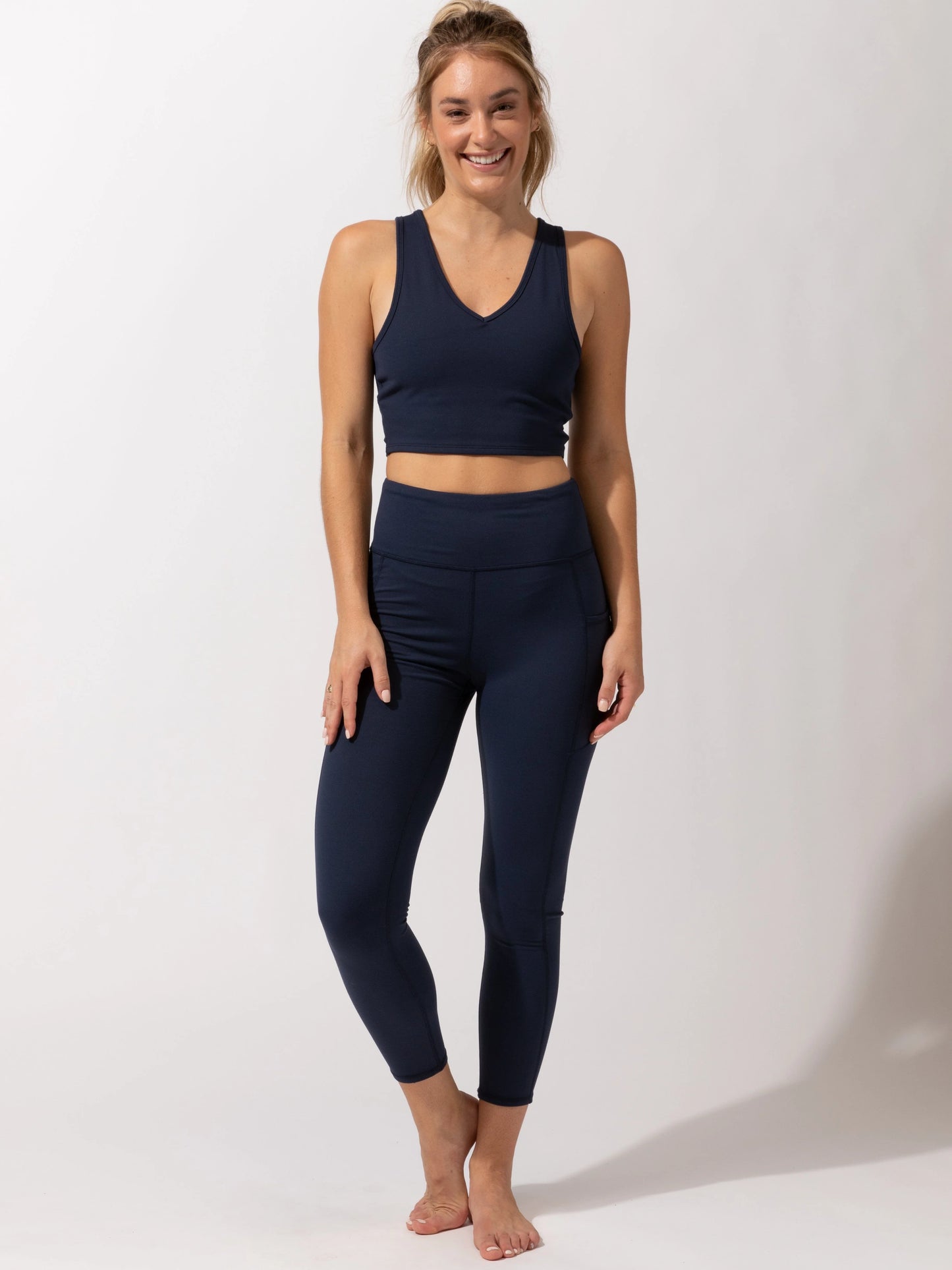 Monica Pocket High-Rise Legging, Raw Denim