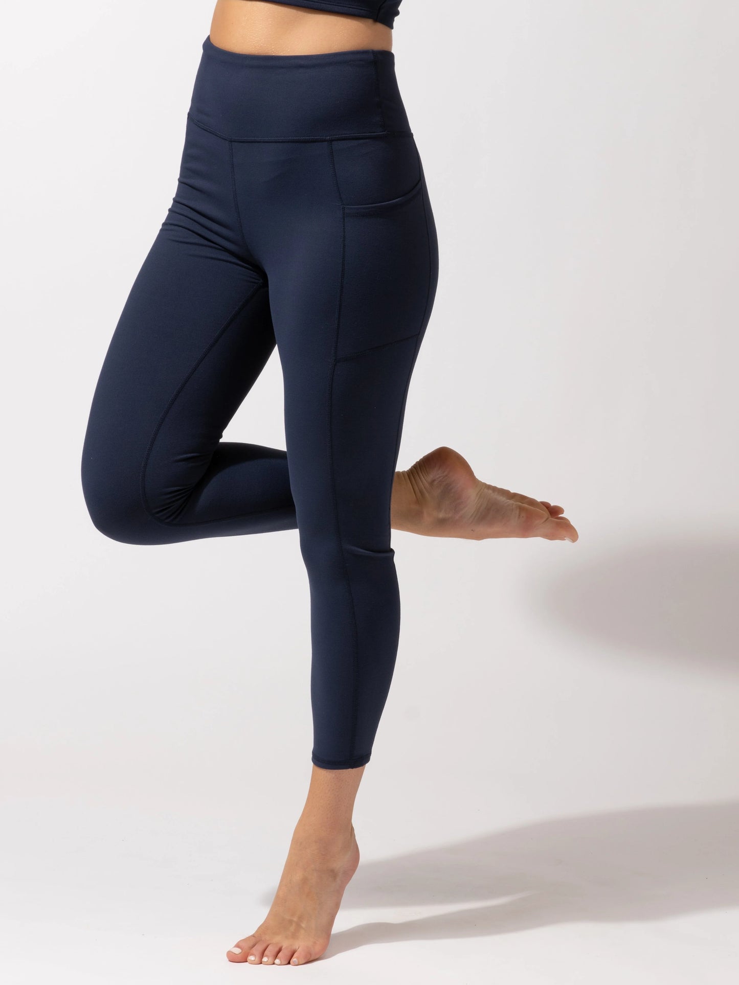 Monica Pocket High-Rise Legging, Raw Denim