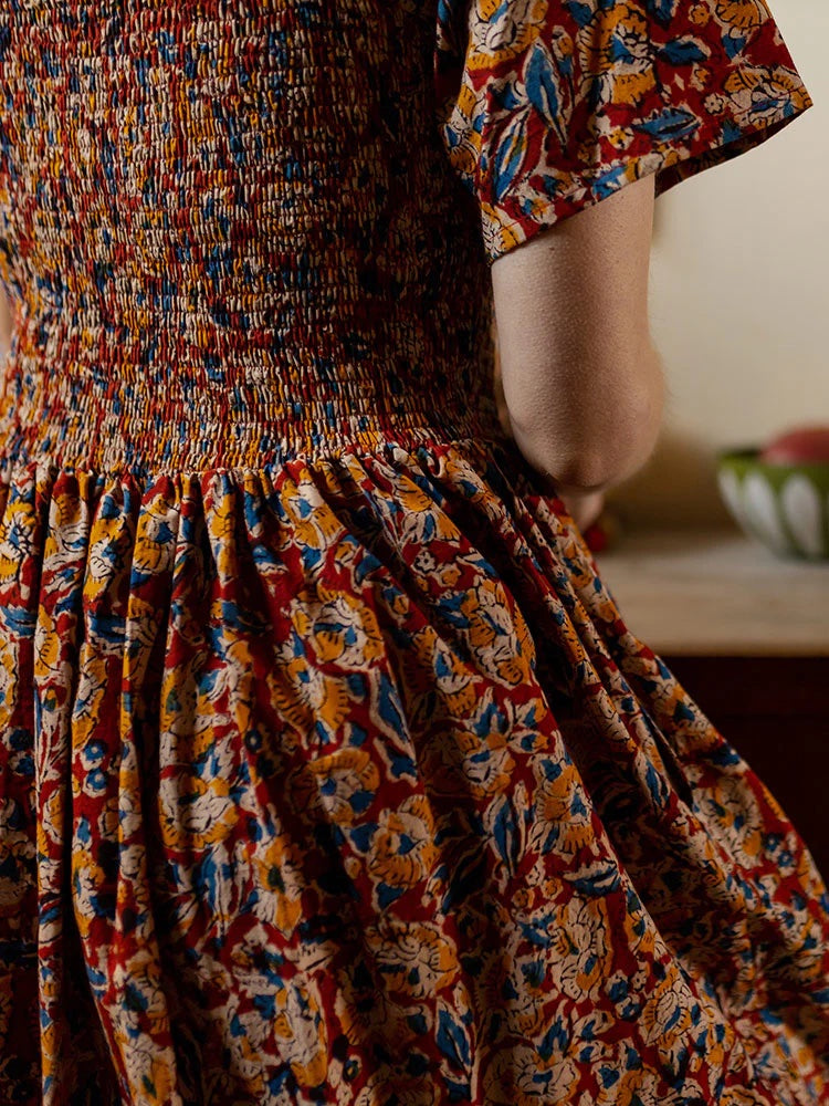 Teddy Midi Dress, Ruby Floral