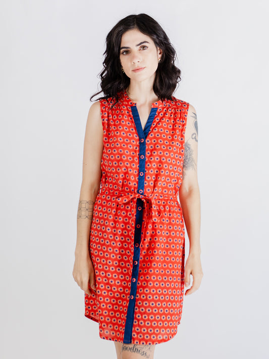 Thalia Shirt Dress, Poppy Suns