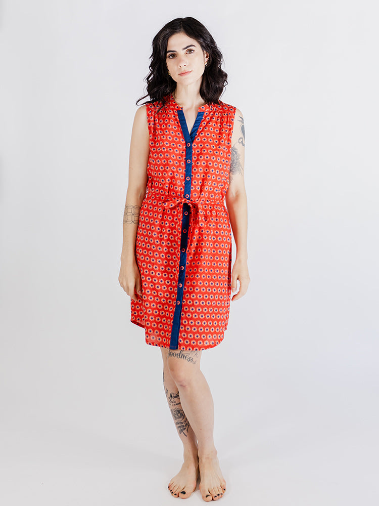 Thalia Shirt Dress, Poppy Suns