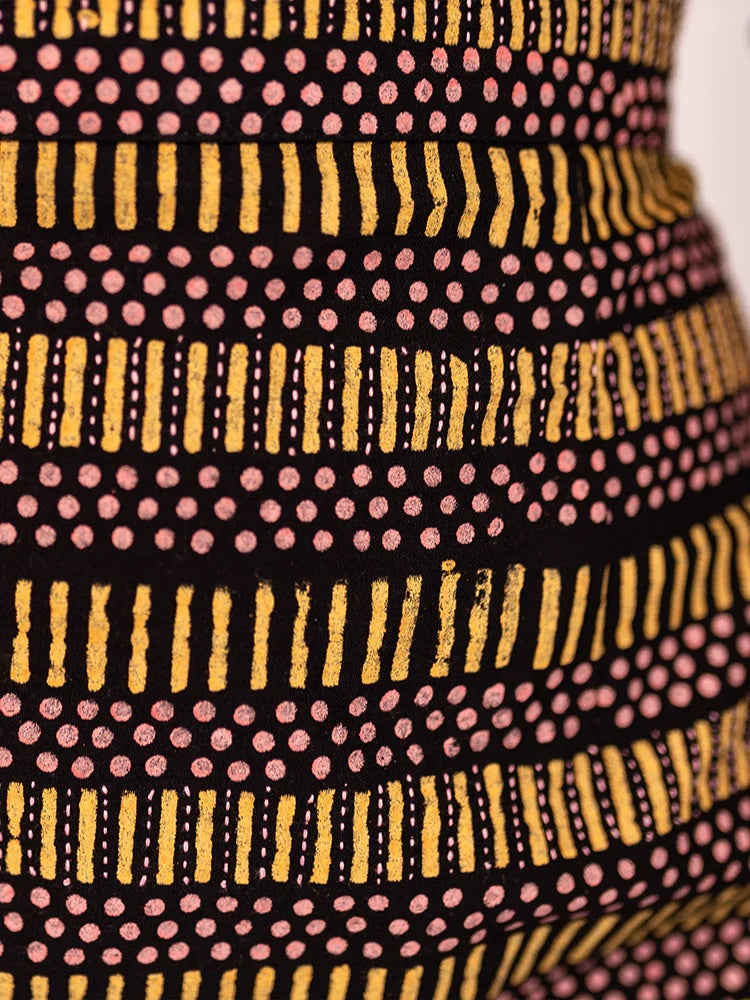 Val Mini Skirt, Dots & Dashes Yellow