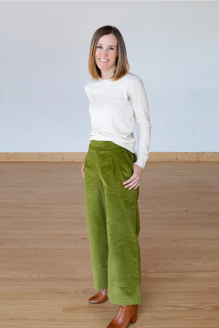 Wide Leg Pant, Jade