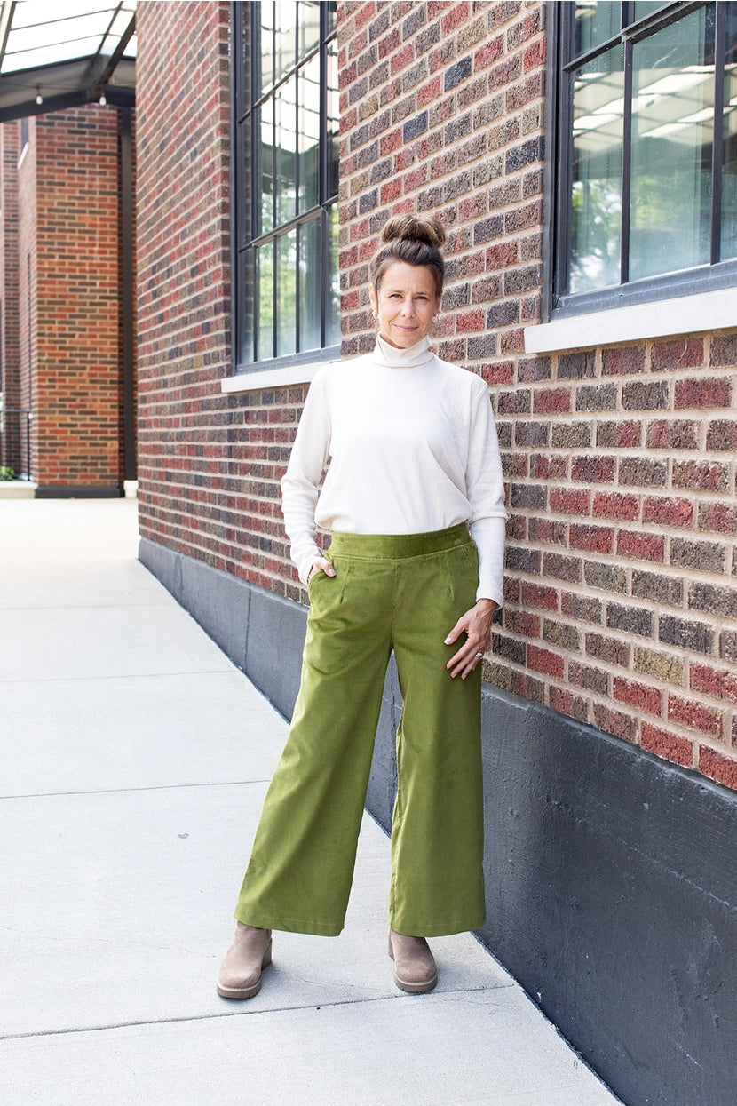 Wide Leg Pant, Jade