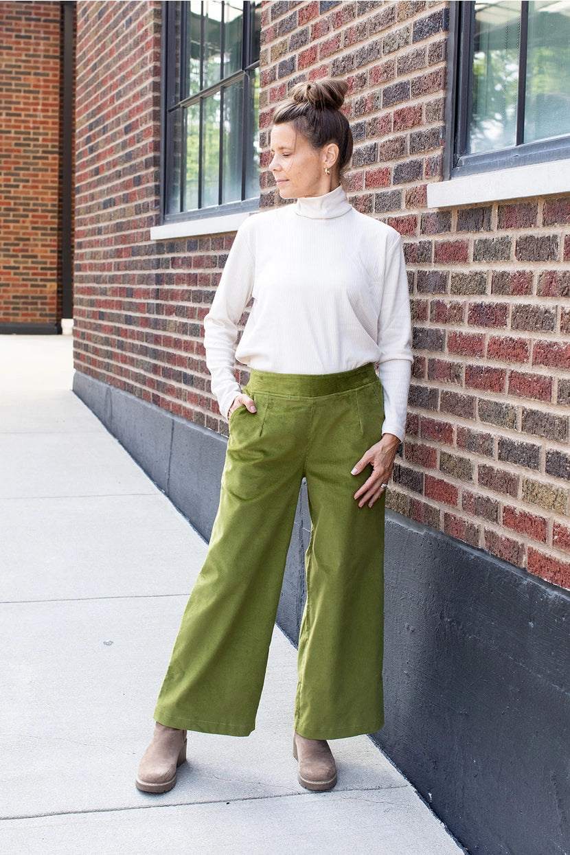 Wide Leg Pant, Jade