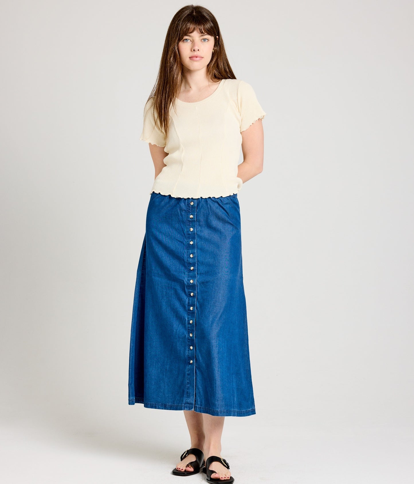 Willow Skirt, Chambray