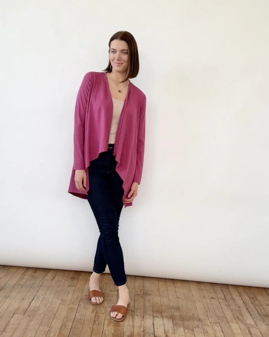 Wilma Cardigan, Mauve Berry