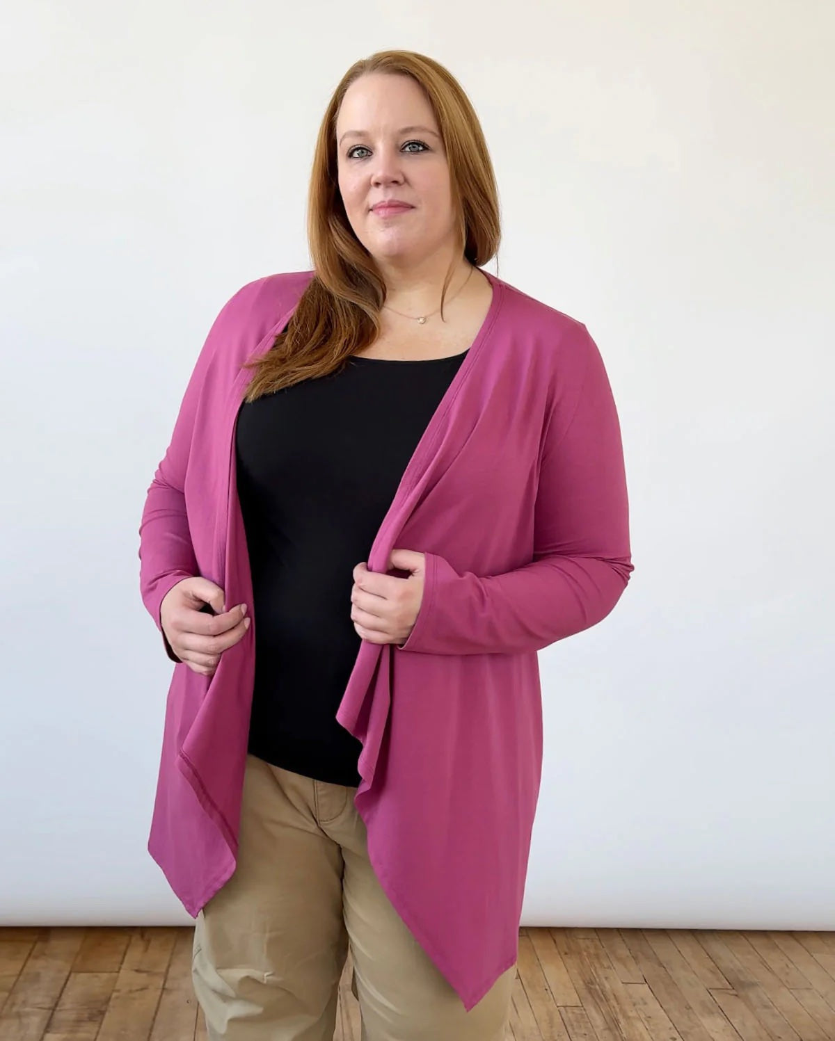 Wilma Cardigan, Mauve Berry