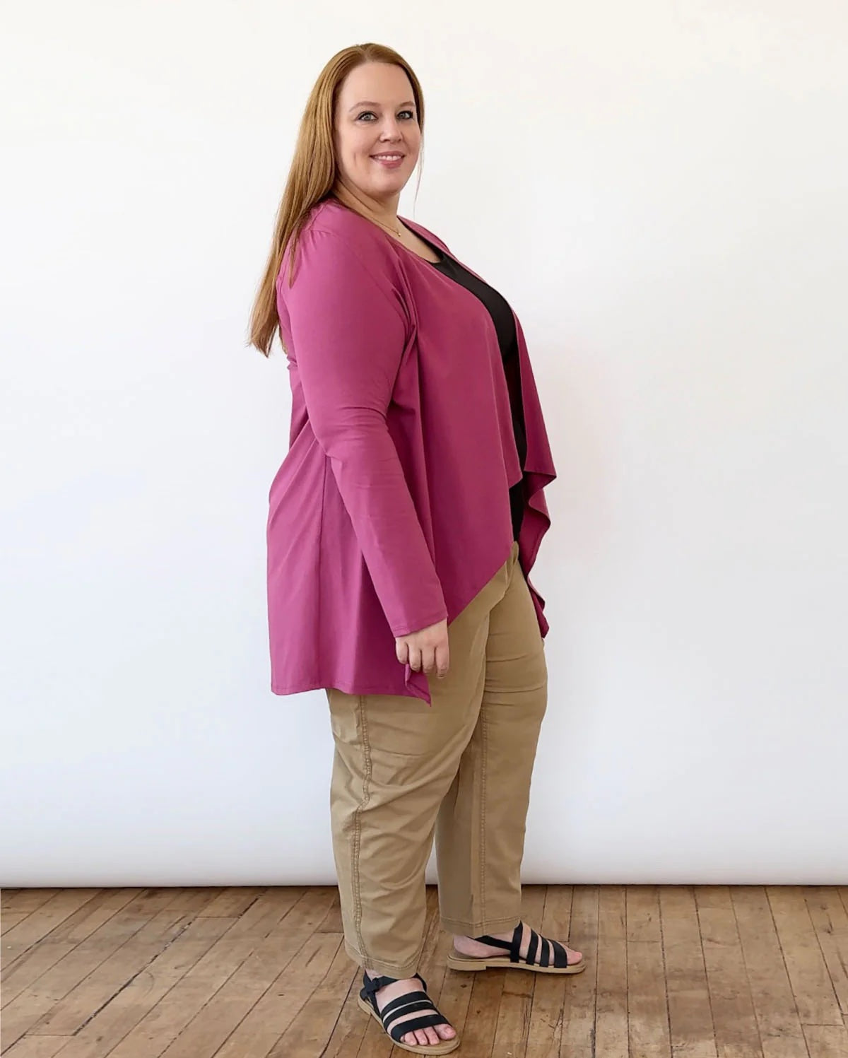 Wilma Cardigan, Mauve Berry