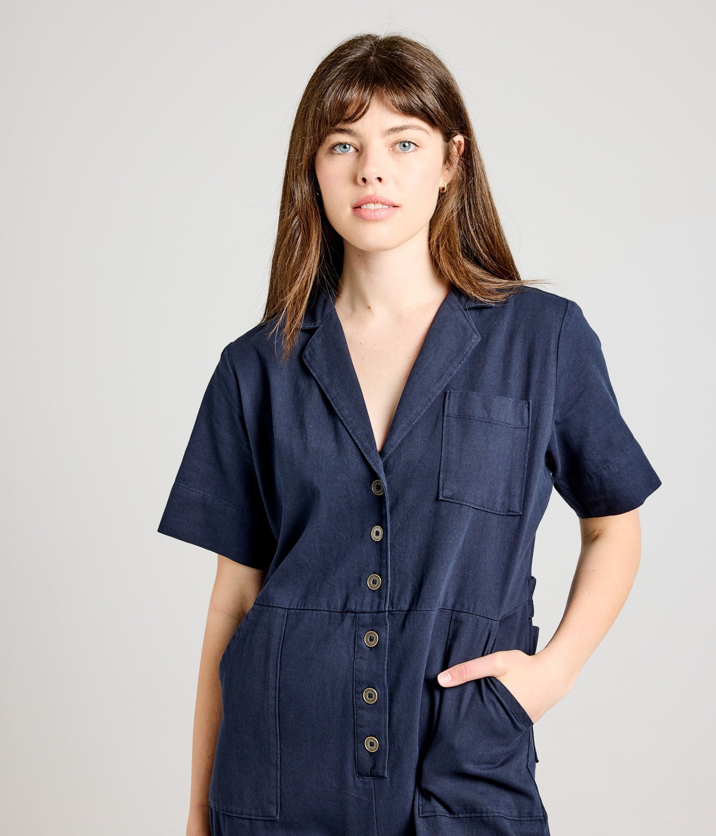 Gemini Jumpsuit, Dark Blue