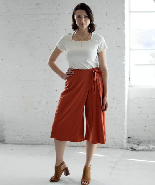 Edith Wrap Pants, Pumpkin Spice