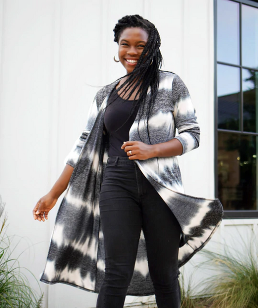 Imani Cardigan, Black Multi