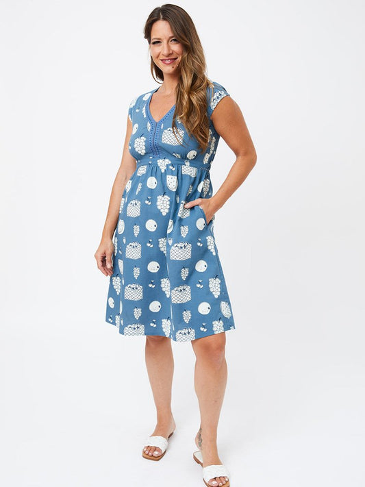 Jaya Dress, Fruity Blue